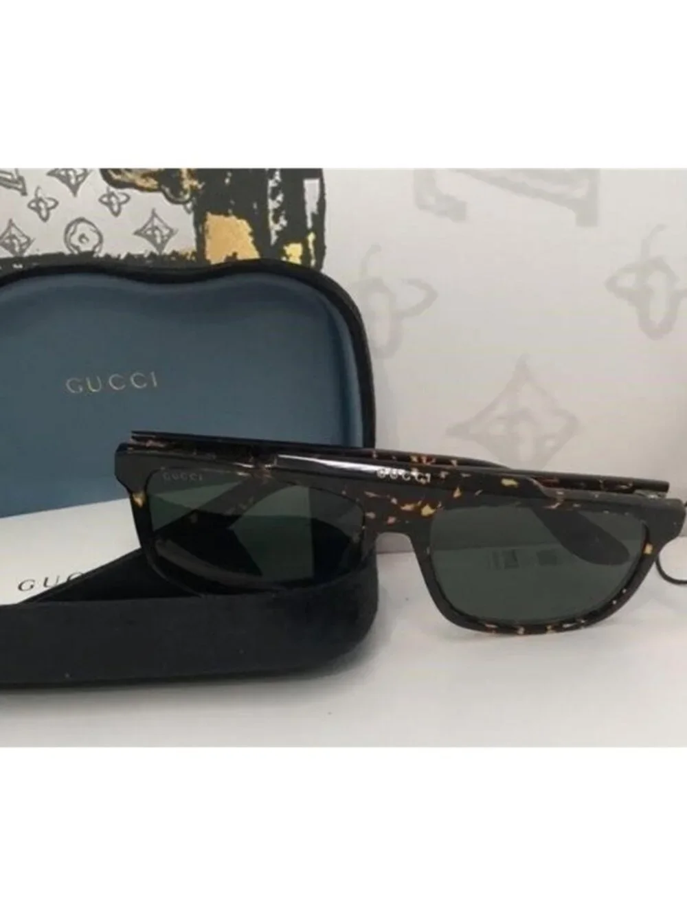 New Authentic Gucci Tortoiseshell Sunglasses GG1039s 002
